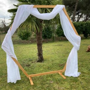 Arche hexagonale en bois 2,10 m