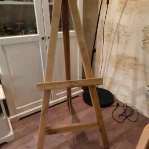 Grand chevalet en bois naturel 123 cm