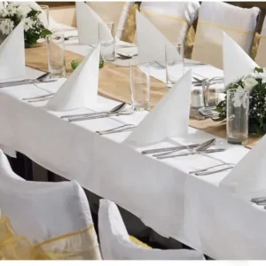 Nappes rectangulaires blanc 260 X 150