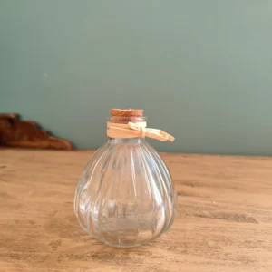 Petits vases transparents boules 9 cm