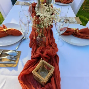 Chemin de table Terracotta 300 cm