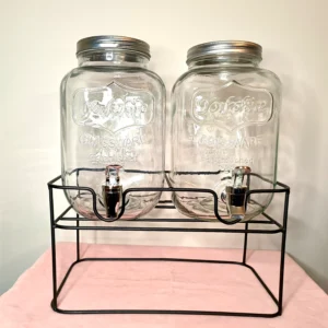 Fontaine à jus duo avec socle 2 X 4 litres