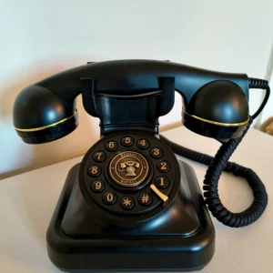 Téléphone booth noir