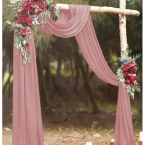 Mousseline vieux  rose 5,40 X 0,75 m