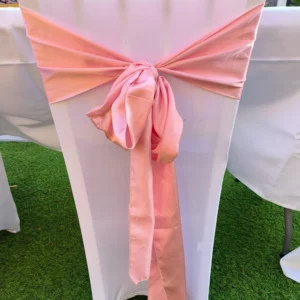Nœud de chaise satin rose