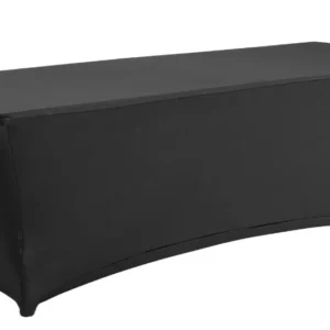 Table cocktail avec nappe noire